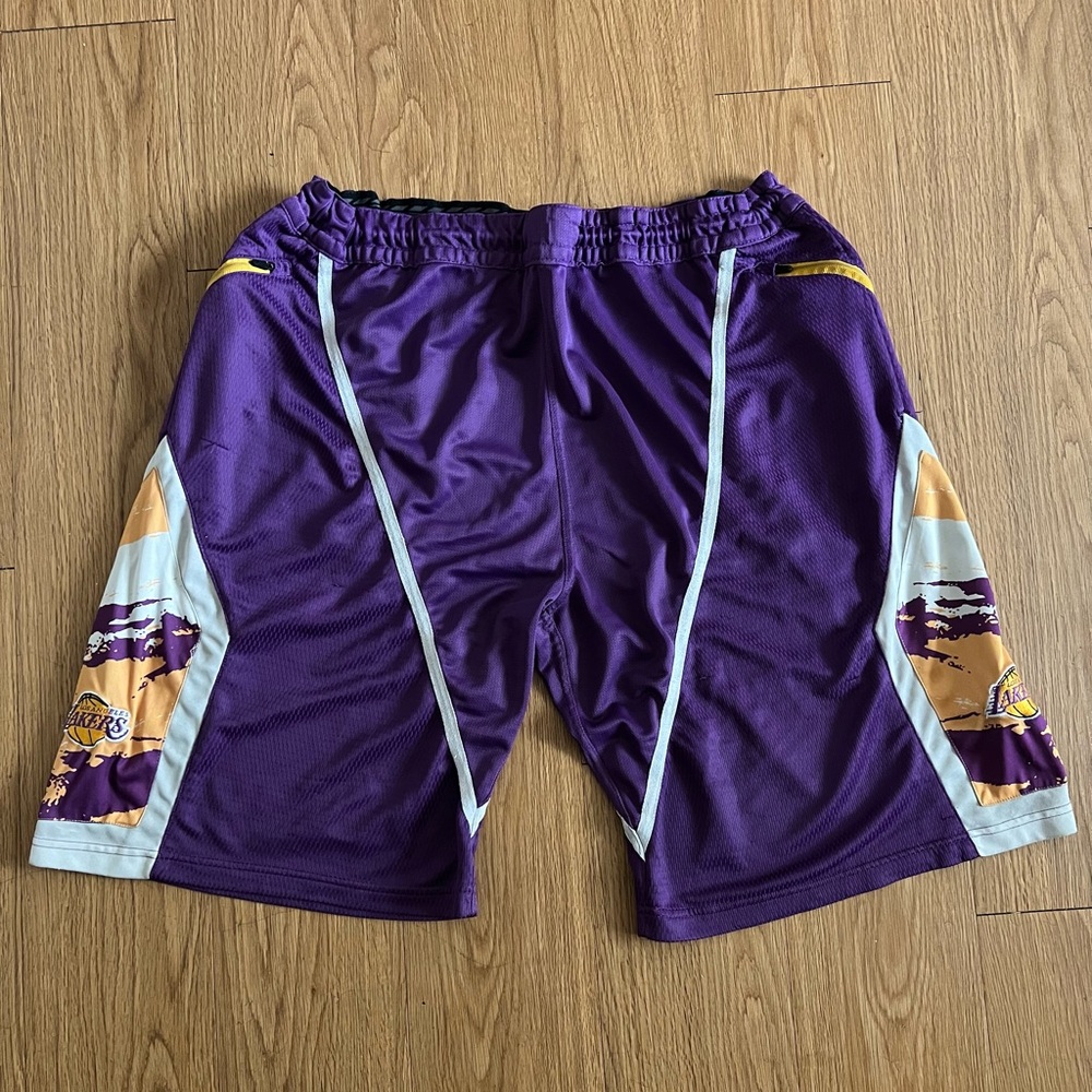 MENS ZIPWAY LOS ANGELES LAKERS BASKETBALL SHORTS XL